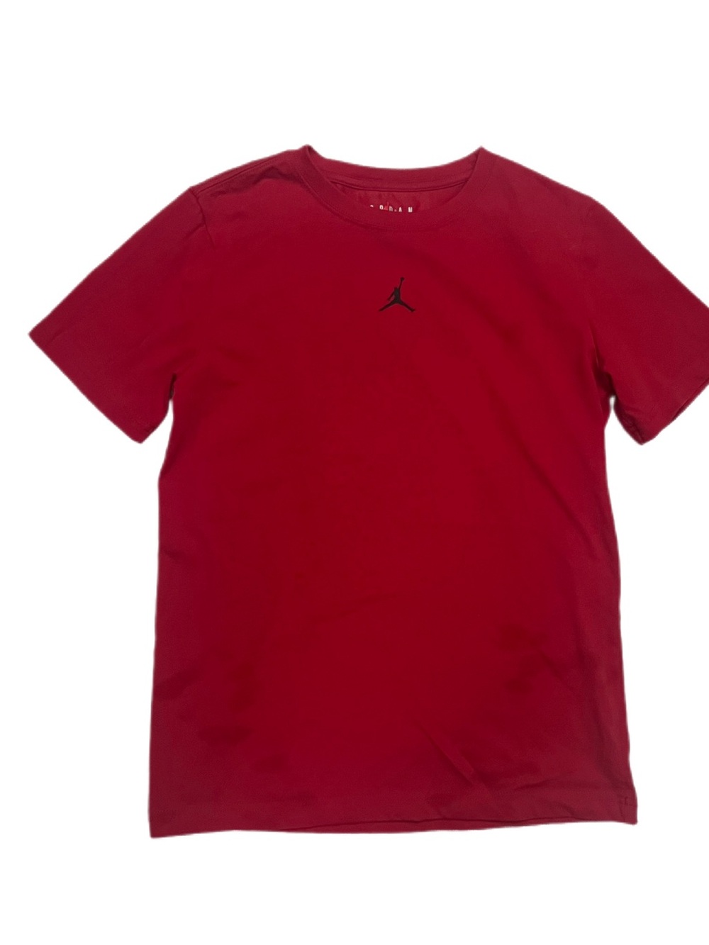 Jordan Red Short-Sleeve Tee with Black Jumpman
